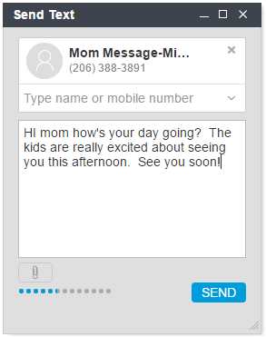 Example scheduled reminder message
